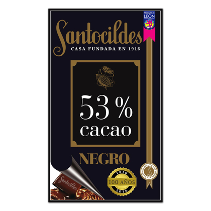 Chocolate Negro 53% Cacao 200 grs