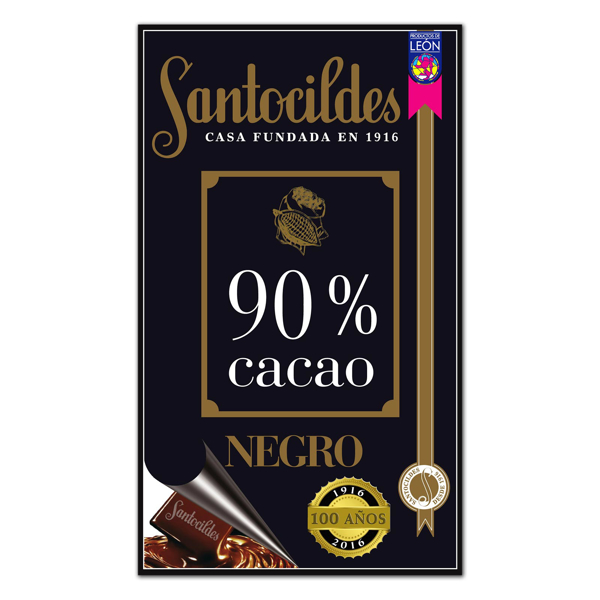 Chocolate Negro 90% Cacao 200 grs
