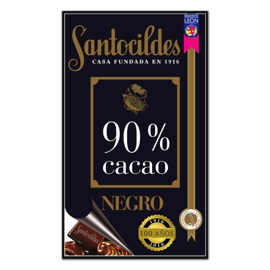 Chocolate Negro 90% Cacao 200 grs