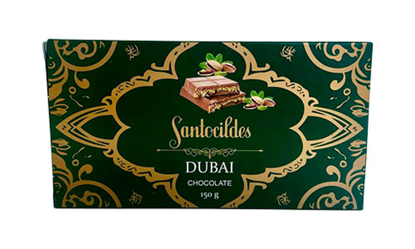 Chocholate con pistacho y kadaifi
